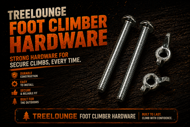 Tree Lounge foot climber hardware